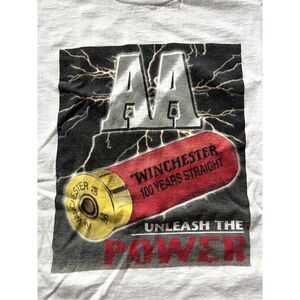 Vintage 90's AA Winchester Tee- "Unleash the Power"- Size L